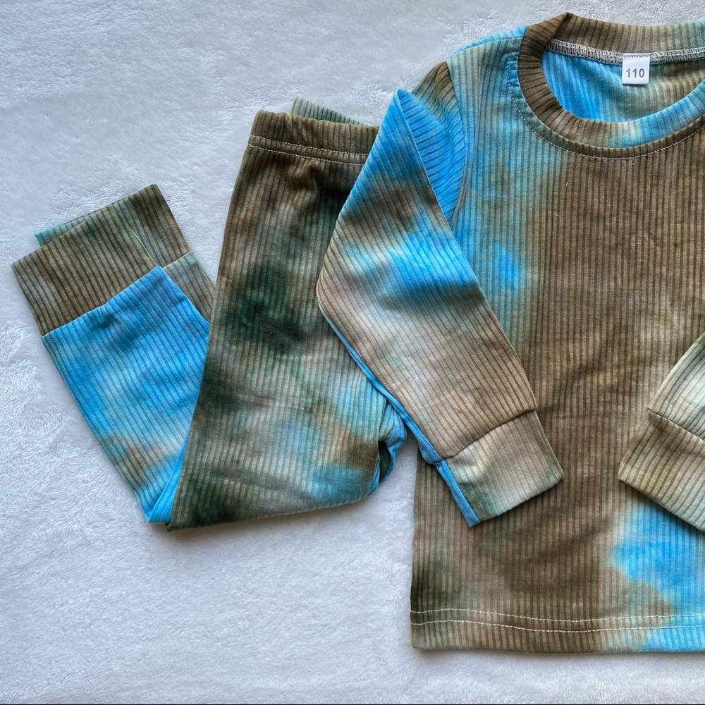 Toddler Tie-Dye Ribbed Pajamas